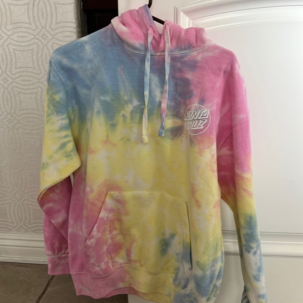 Santa Cruz tie-dye hoodie brand new without tags size small
